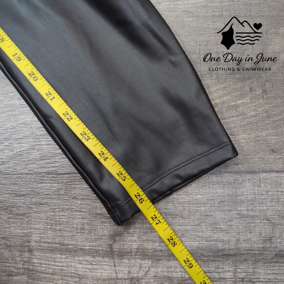 Loft Faux Leather Ankle Pants Size XL - Picture 4 of 5
